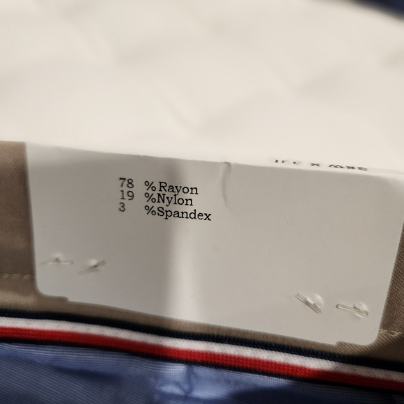 NWT Tommy Hilfigre Kahi Stretch Pants 38x32 - Picture 6 of 9